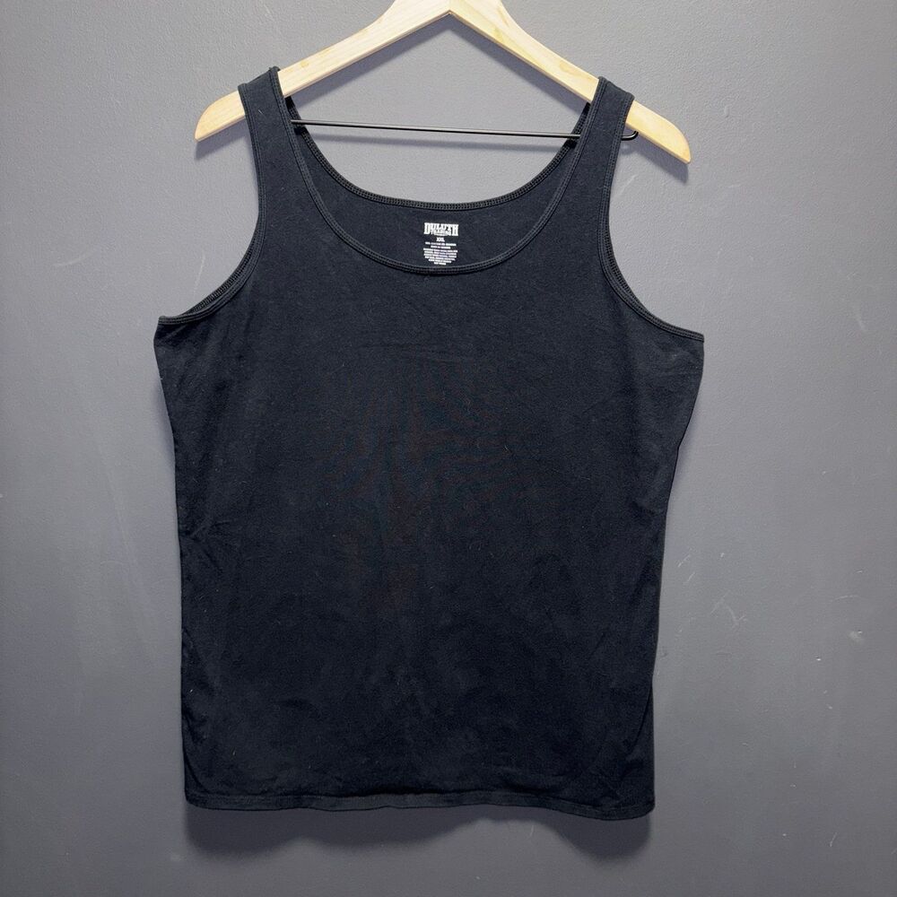 Duluth Trading Company No Yank Tank Womens Top XXL Black